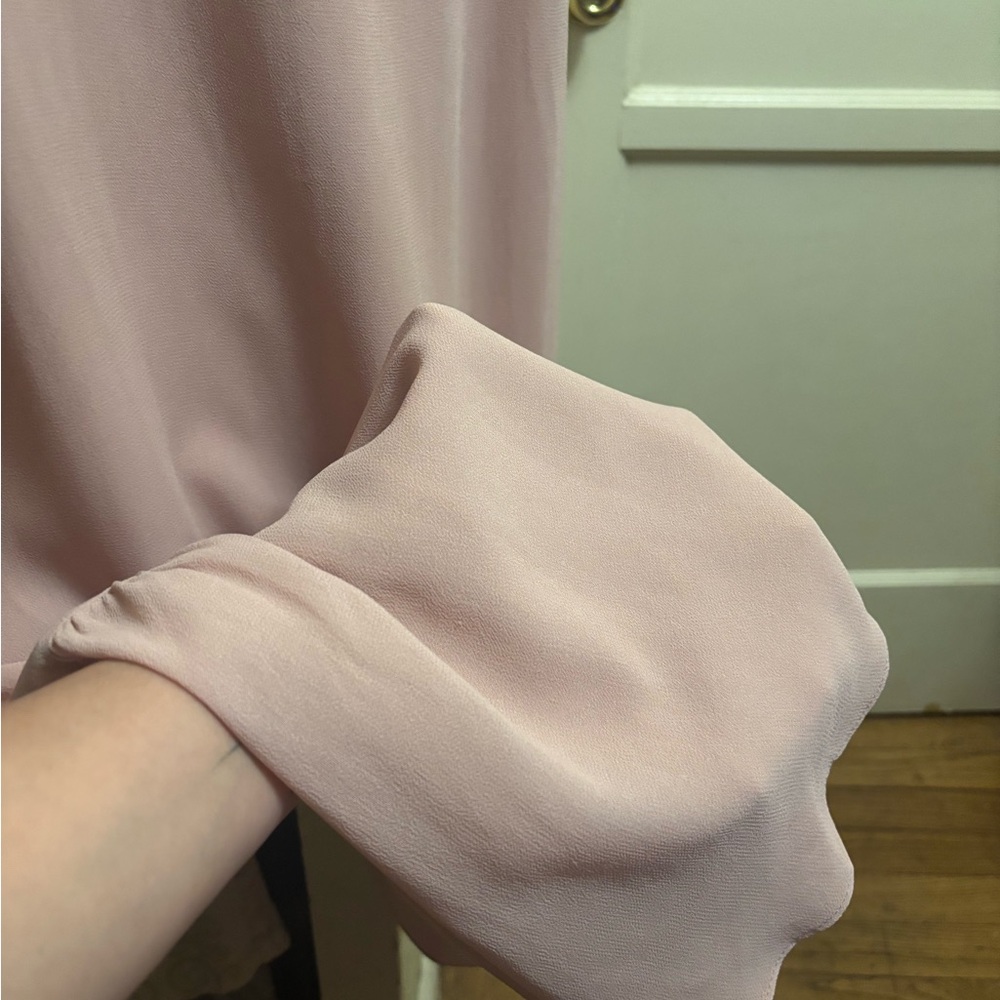 REFORMATION BUTTERFLY OF THE SHOULDER RUFFLE,CREPE MIDI DRESS,NEW WITHOUT TAGS - Picture 5 of 11